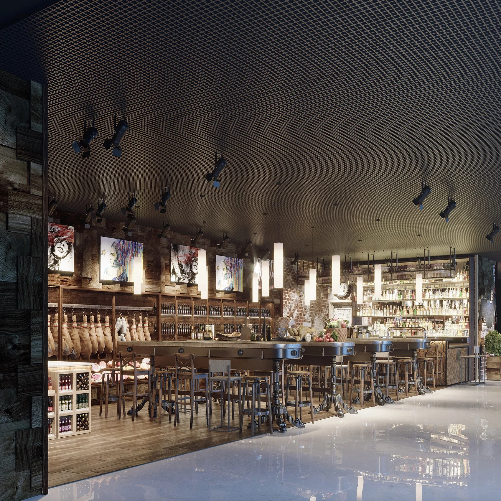 Дизайн-проект ресторана и кафе под ключ в Москве, закажи интерьер бара у ARXY