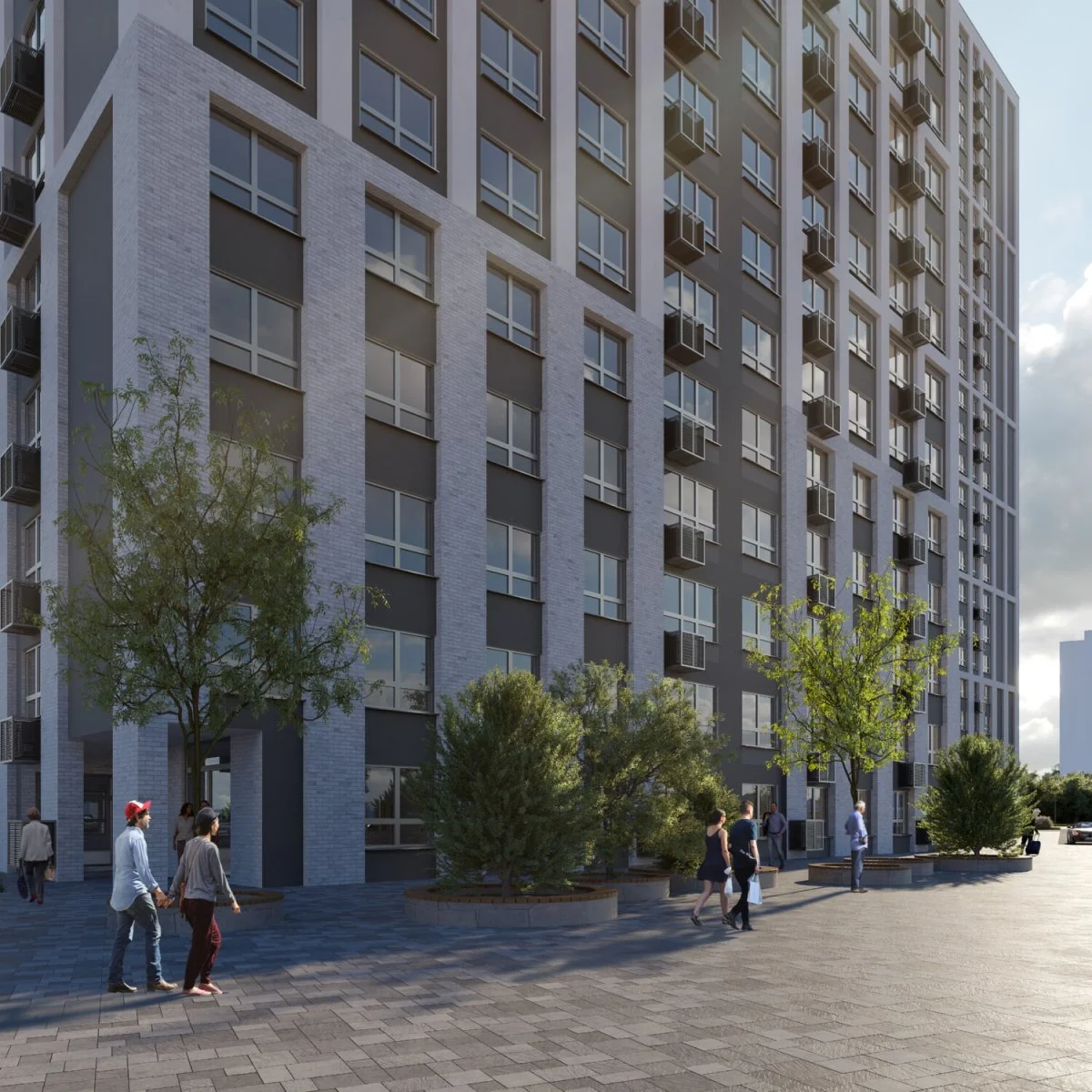 3D визуализация жилого комплекса студия