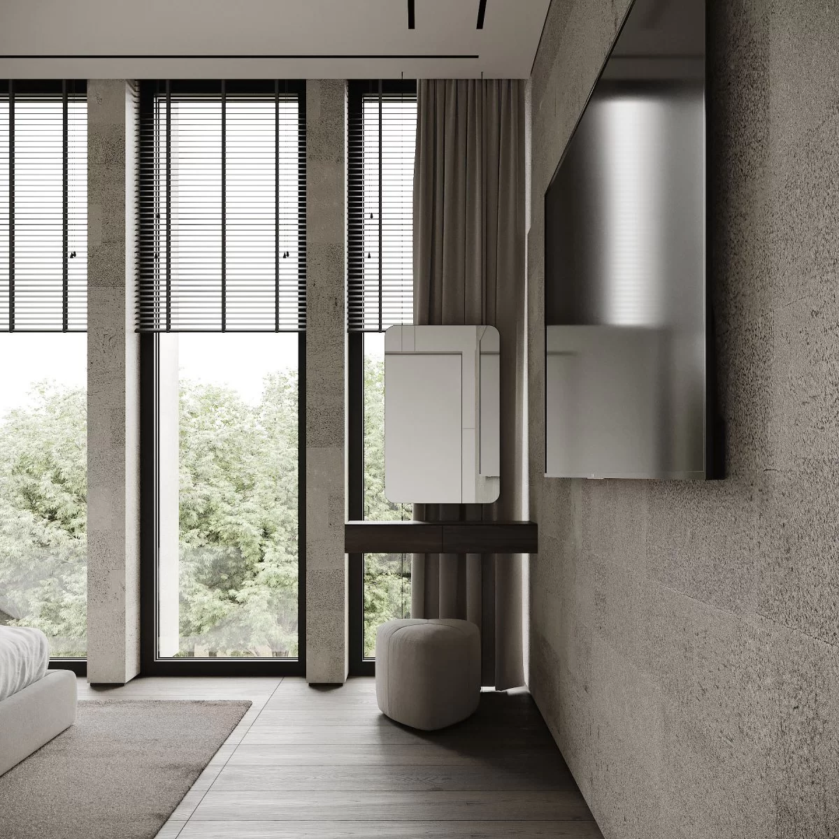 3Д визуализация интерьера в современный стиль