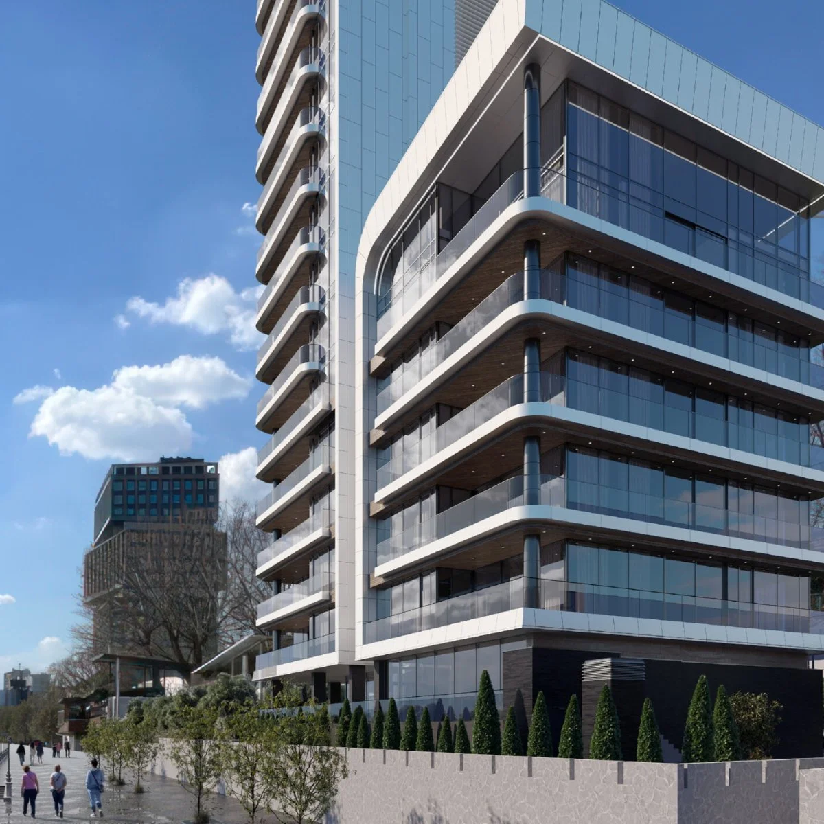 3D визуализация жилого комплекса «Ростов на Дону» на берегу реки Дон