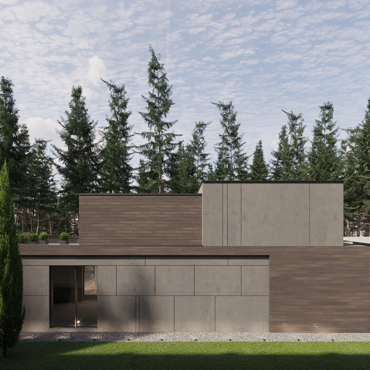 3D Визуализация домов и коттеджей загородных