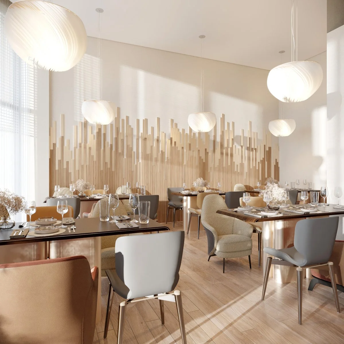 3D визуализация ресторана по техническому заданию.