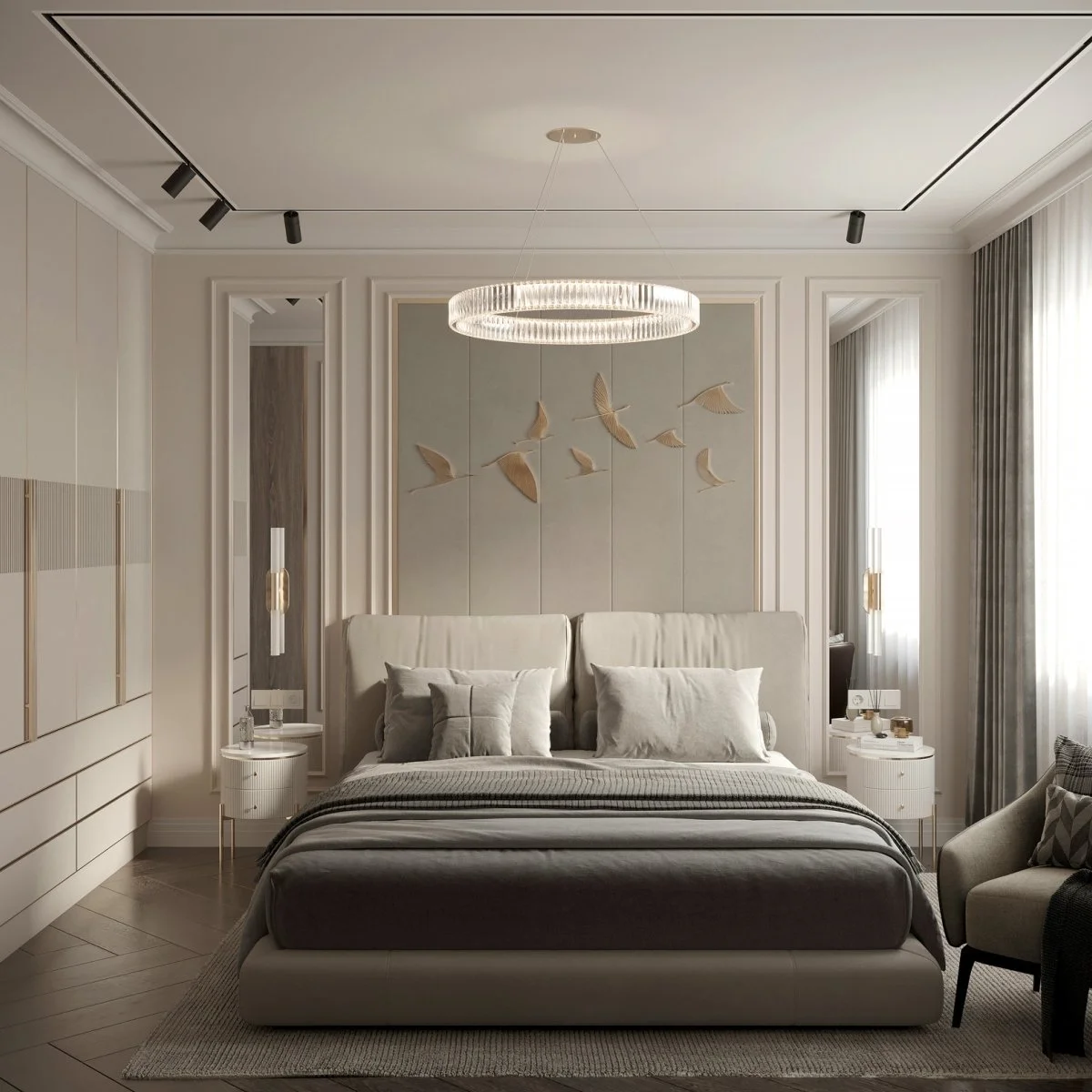 3D Визуализации спальни под ключ