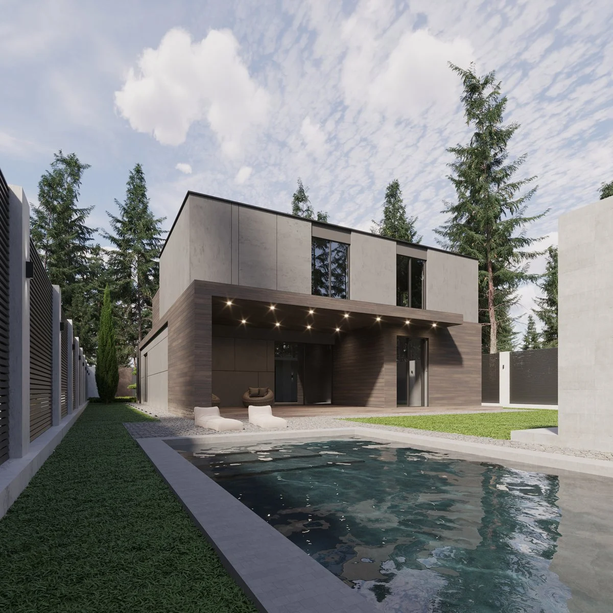 3Д визуализация элитного дома