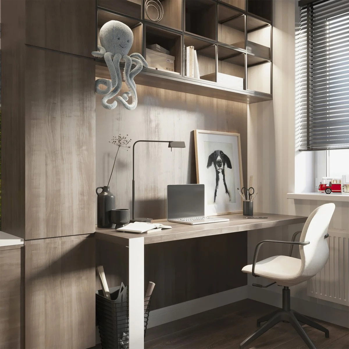 3D Визуализации кабинетов в доме