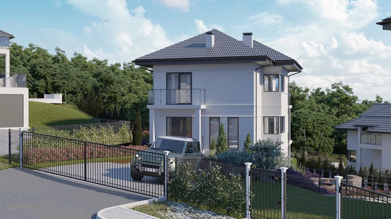 3D Визуализация архитектуры «Долина Роз» Абрау Дюрсо