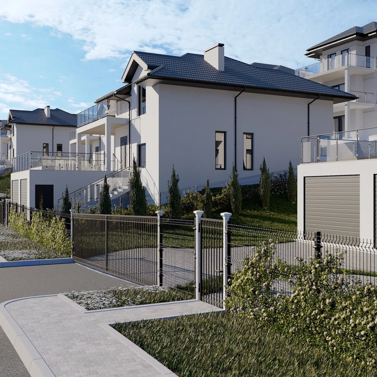 3D Визуализация архитектуры «Долина Роз» Абрау Дюрсо