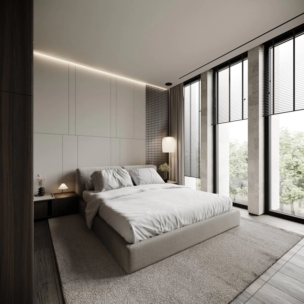 3Д визуализация интерьера спальни в Сочи