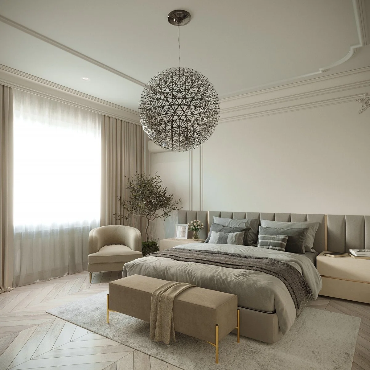 Спальня в современном стиле 