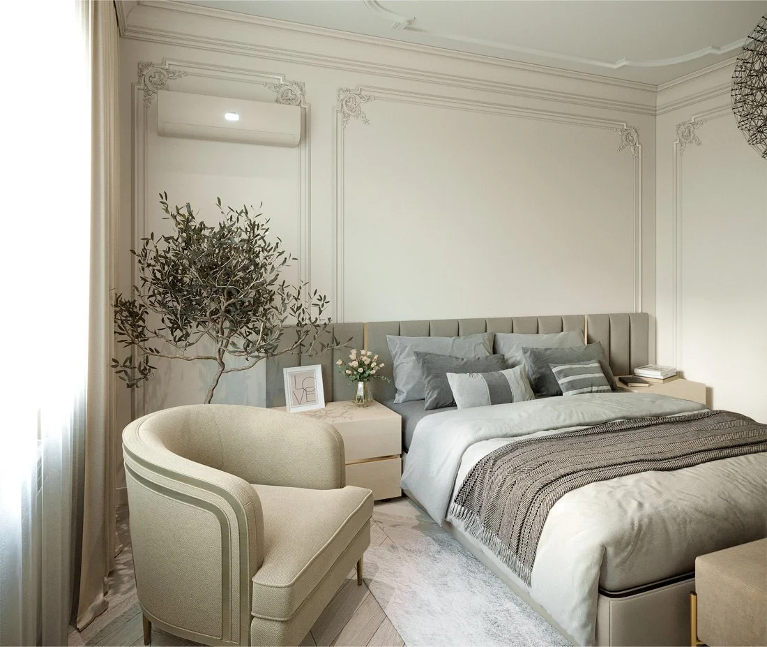 3Д визуализация спальни