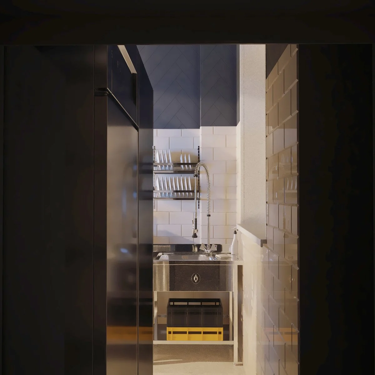 3Д визуализация точки продаж быстрого питания