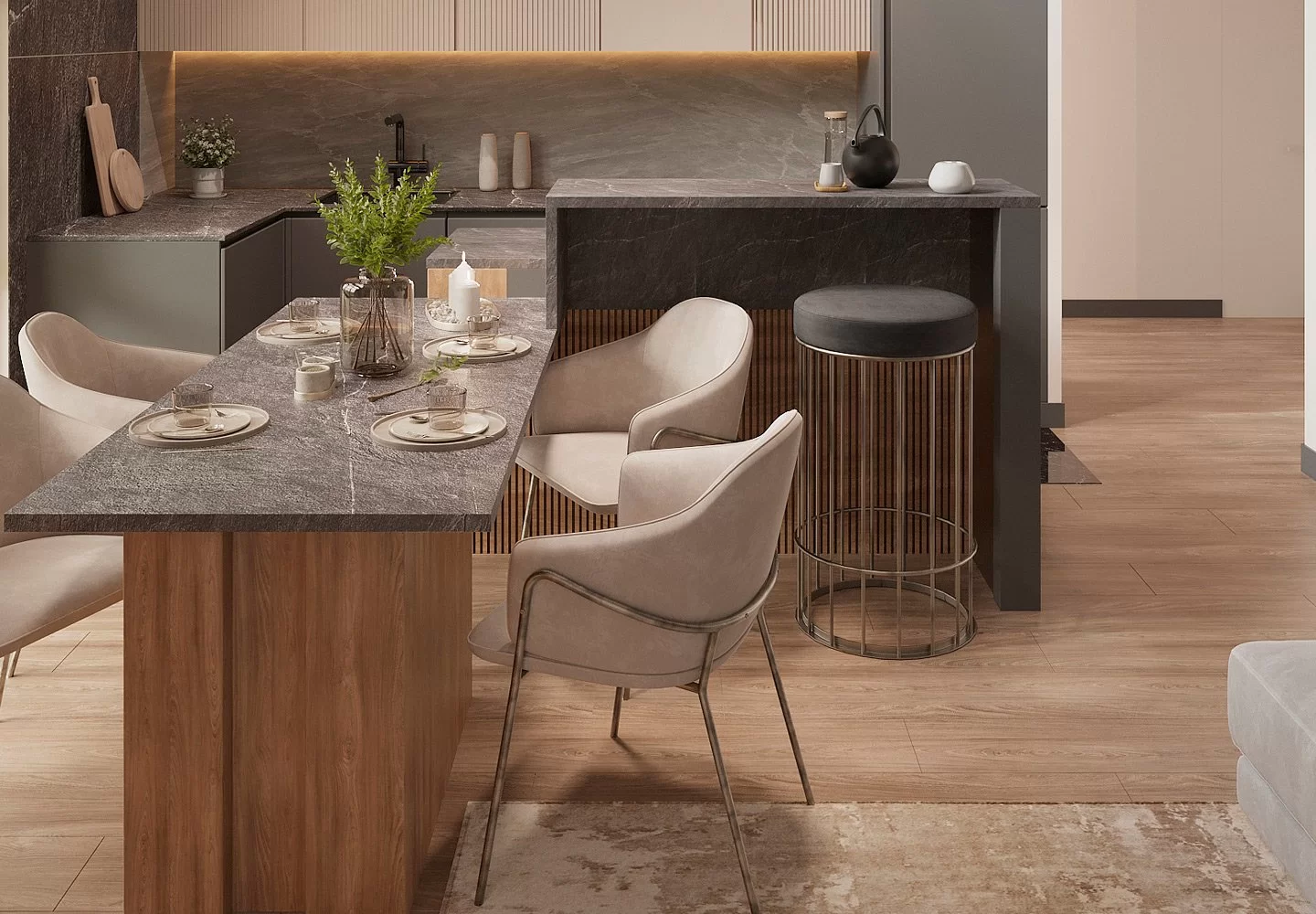 Проект визуализации интерьера дома