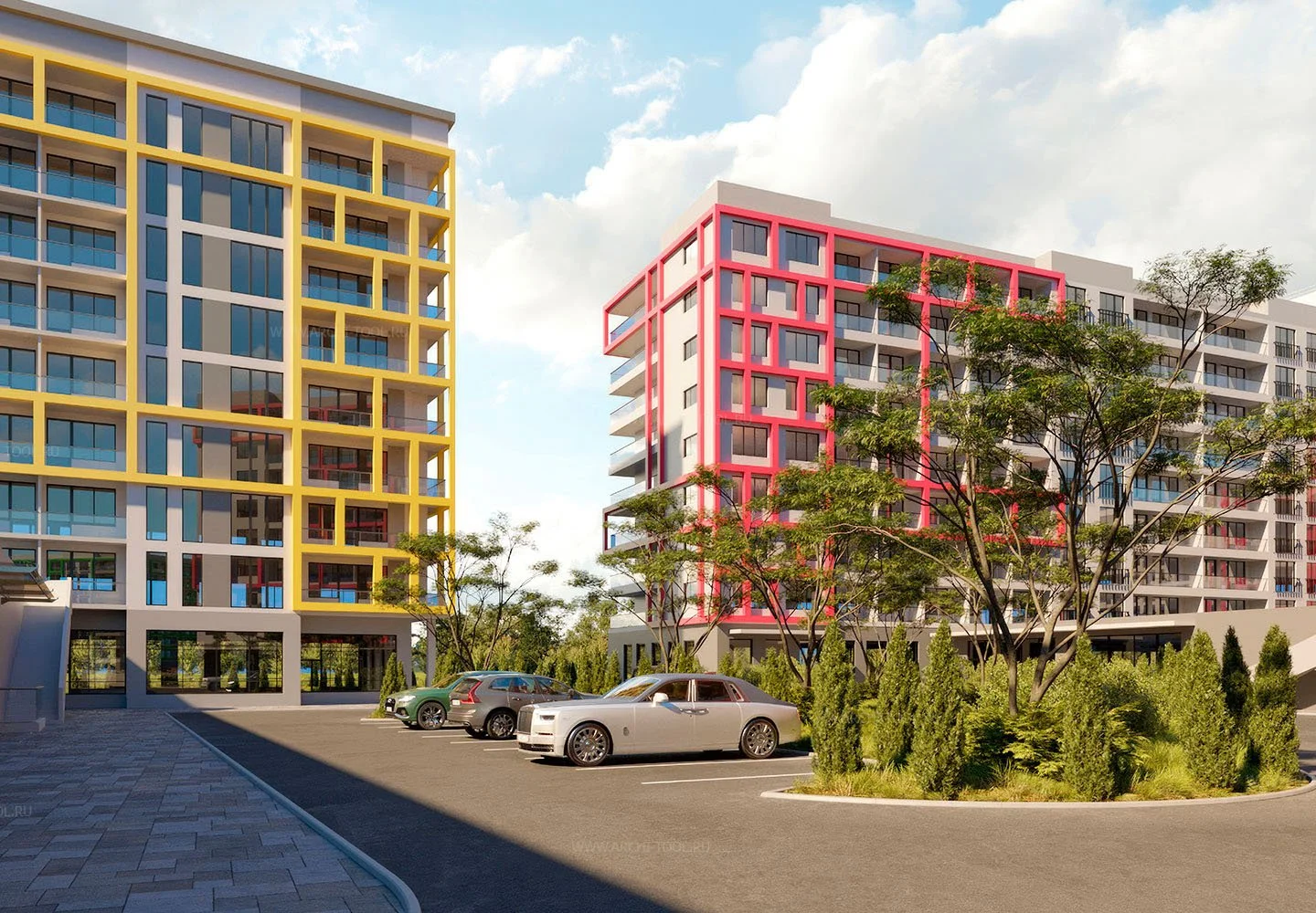 3D Визуализации под ключ Жилой комплекс «Анапа» 