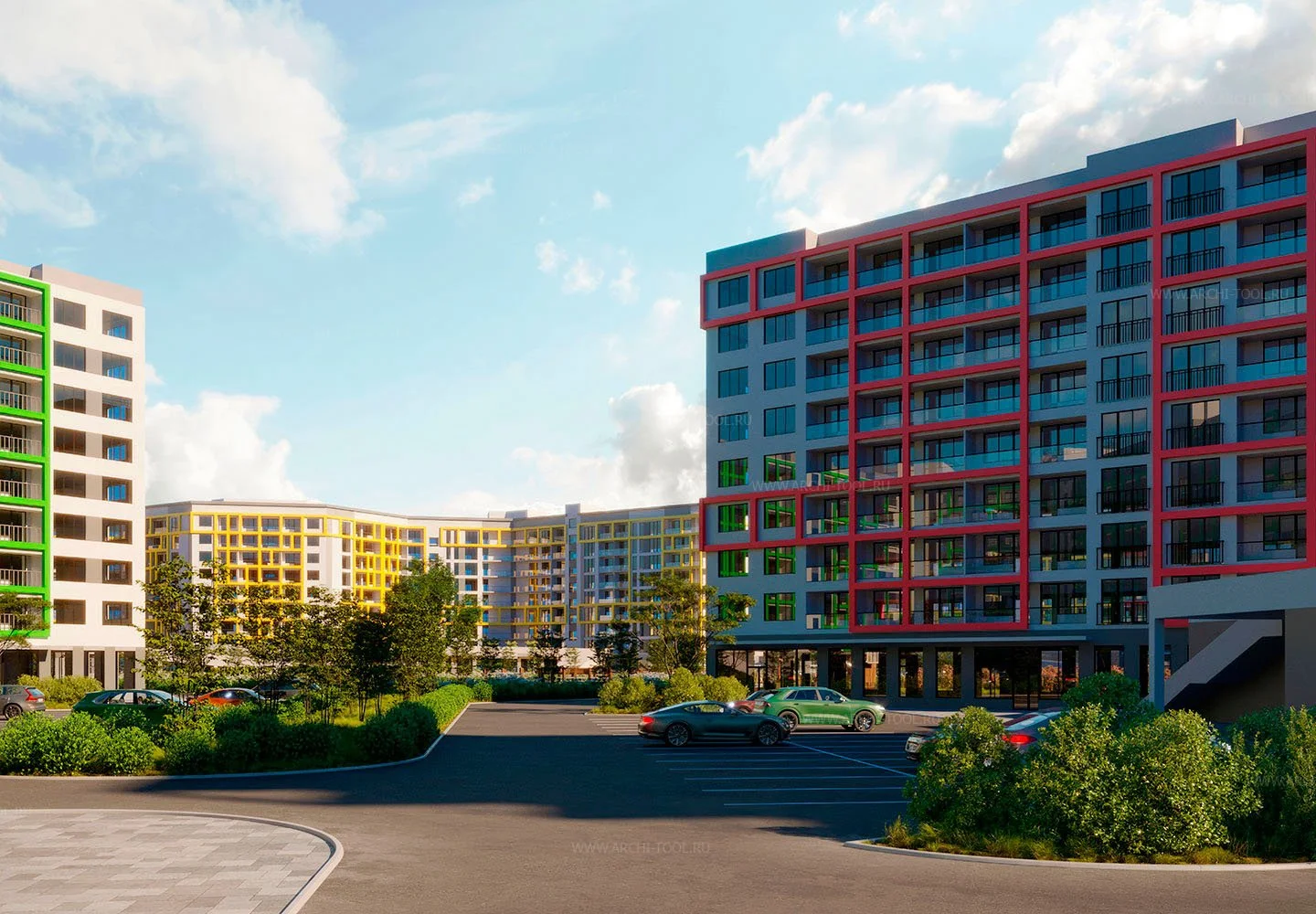 3D Визуализации дома для застройщиков 