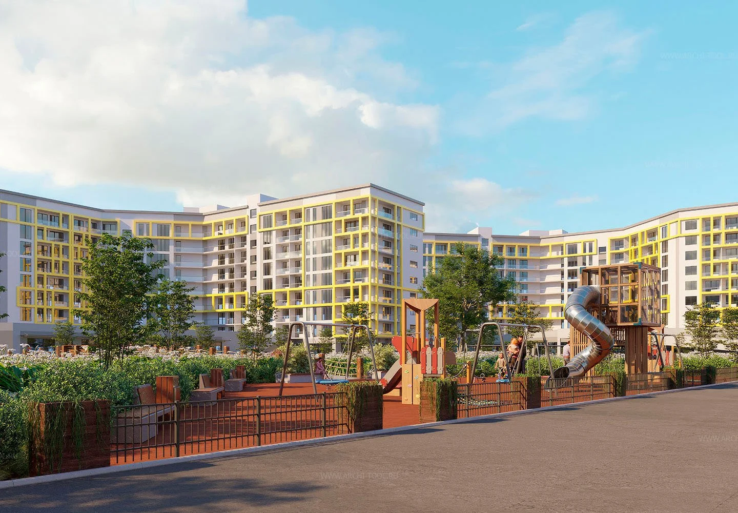 3D Визуализации дома под ключ жилые комплексы