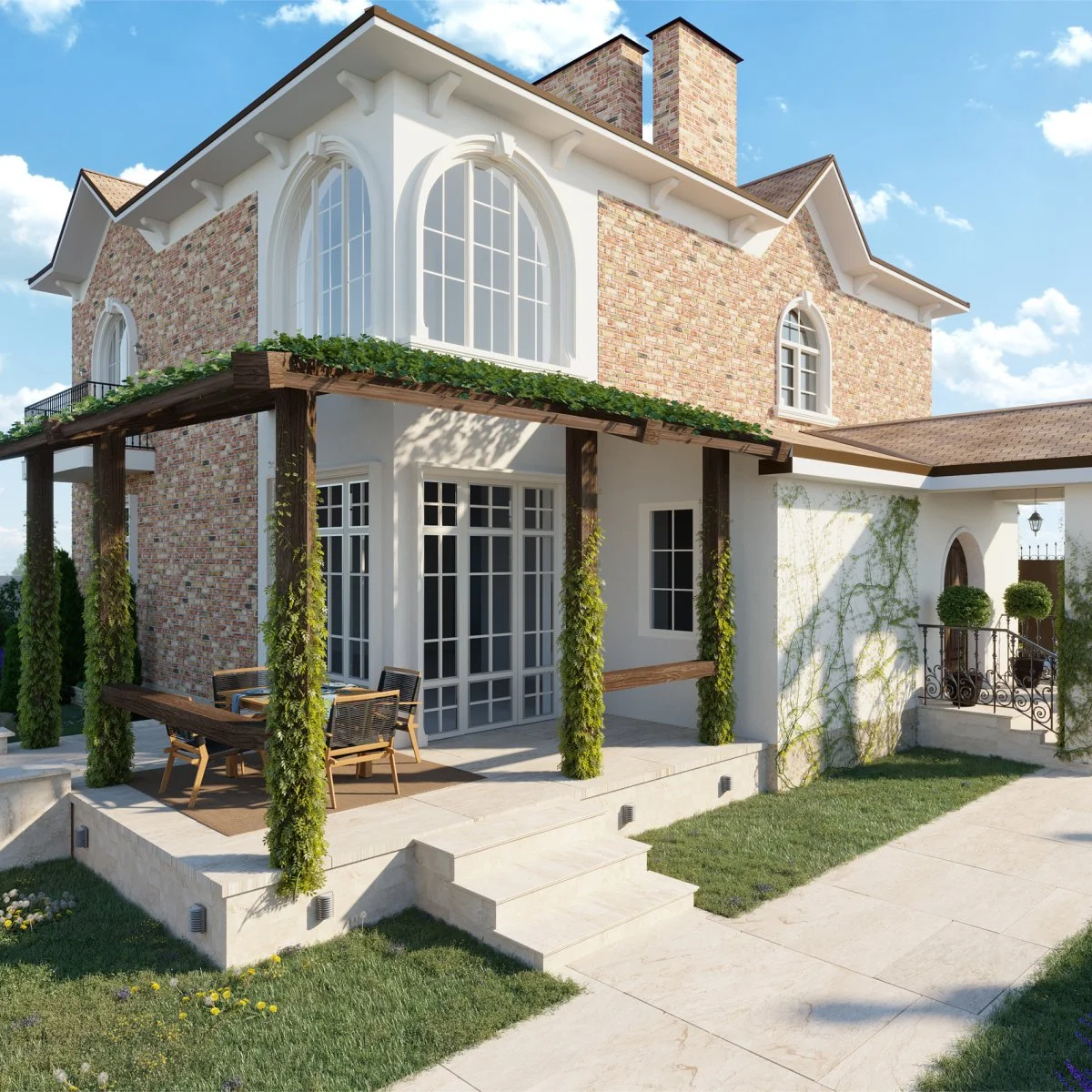 3D Визуализации коттеджей под ключ