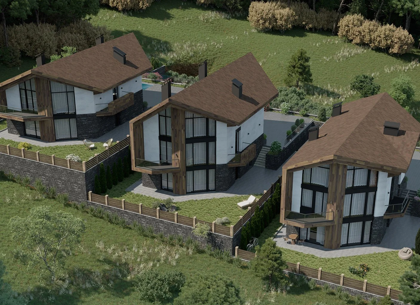 3Д визуализация коттеджей и домов