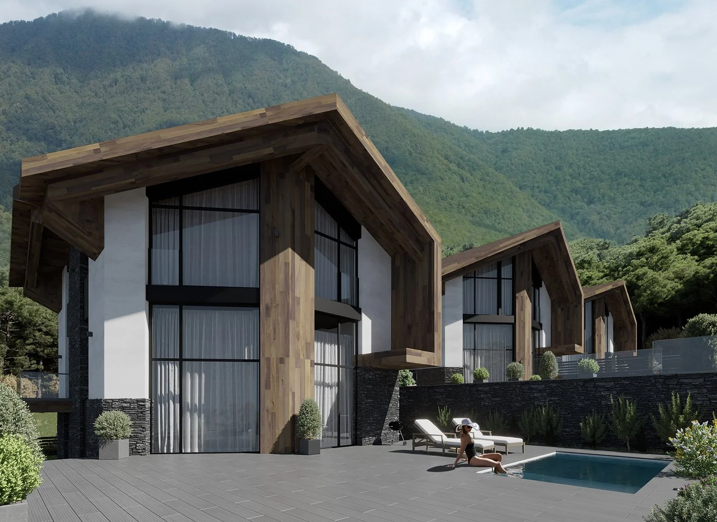 3Д визуализация коттеджей Новороссийск