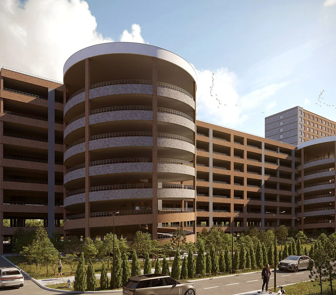 3D-визуализация огромного жилого комплекса