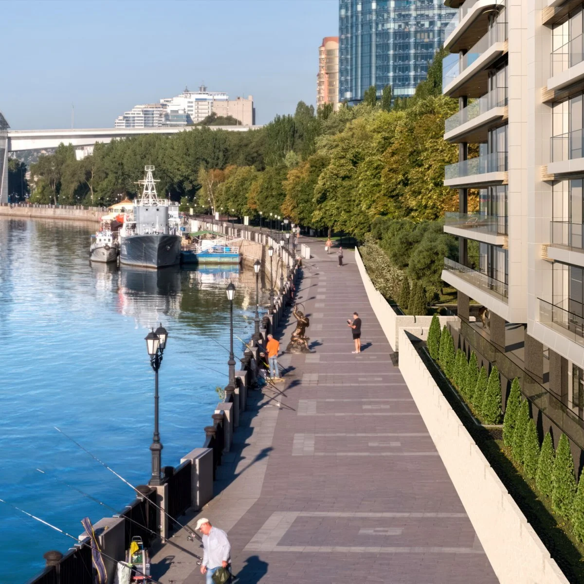 3D визуализации жилого комплекса «Ростов на Дону» на берегу реки Дон