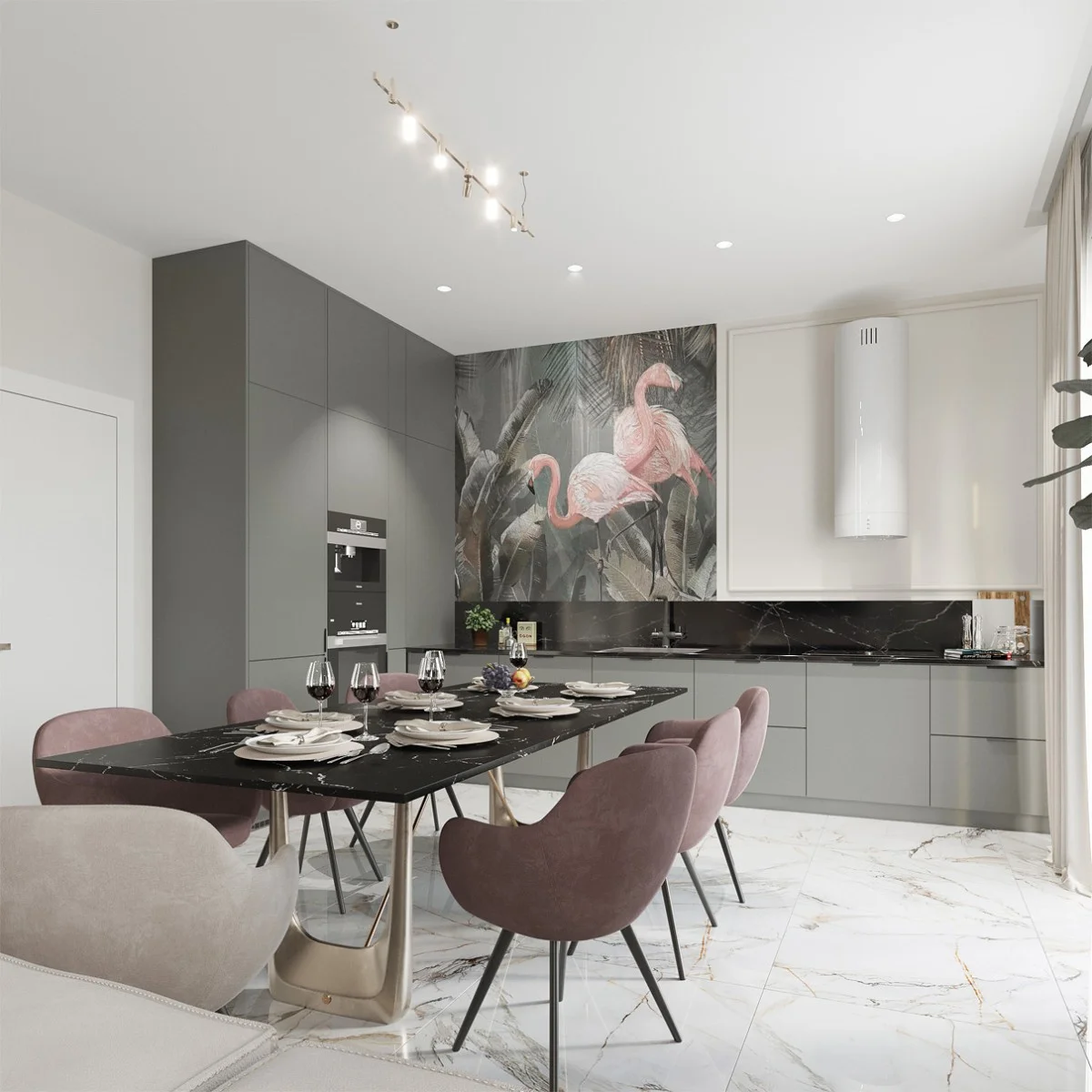 3D визуализация кухни